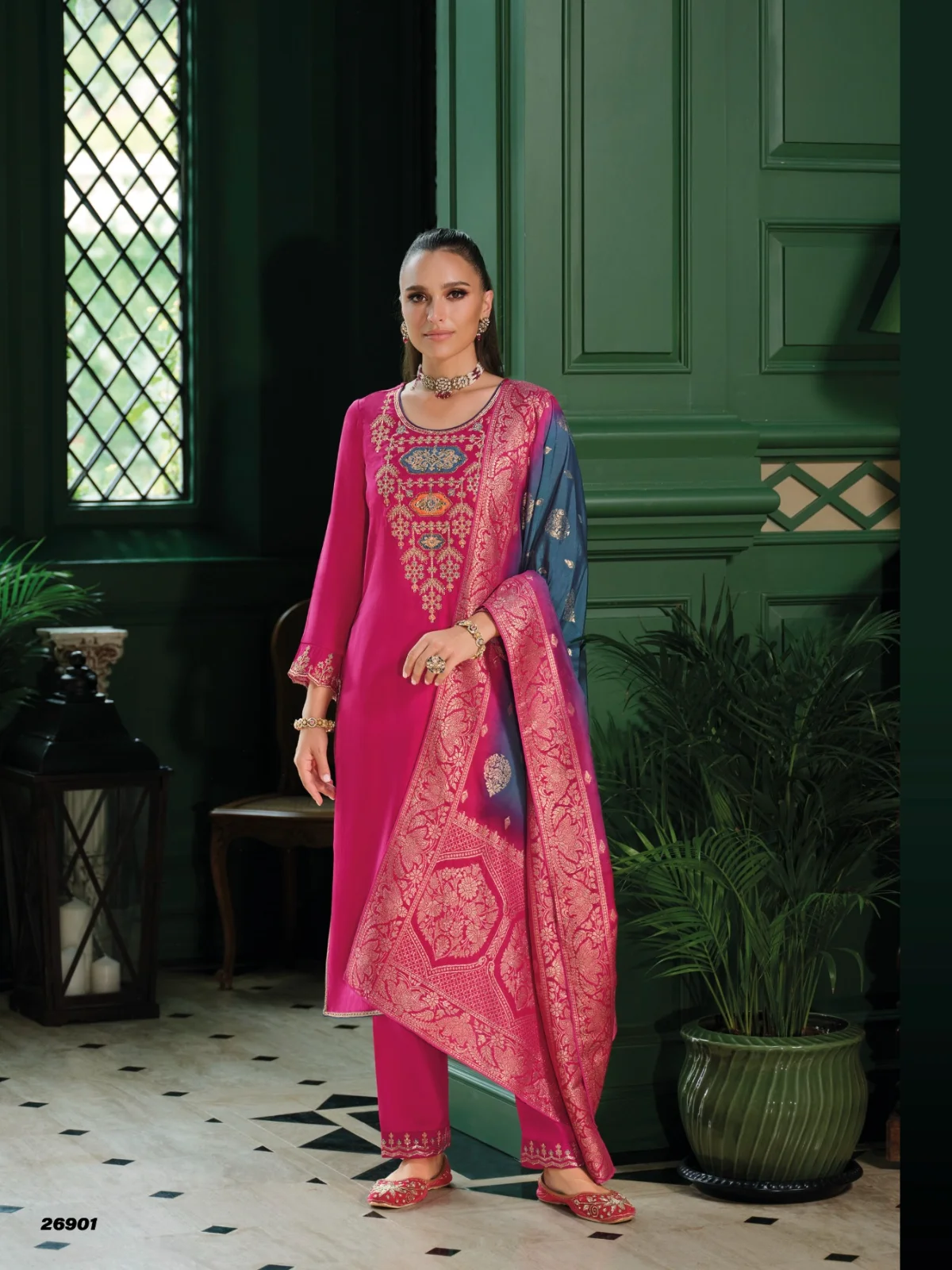 Lily and Lali Mahek-E-Vastra Festival Readymade Salwar Suit - Image 9