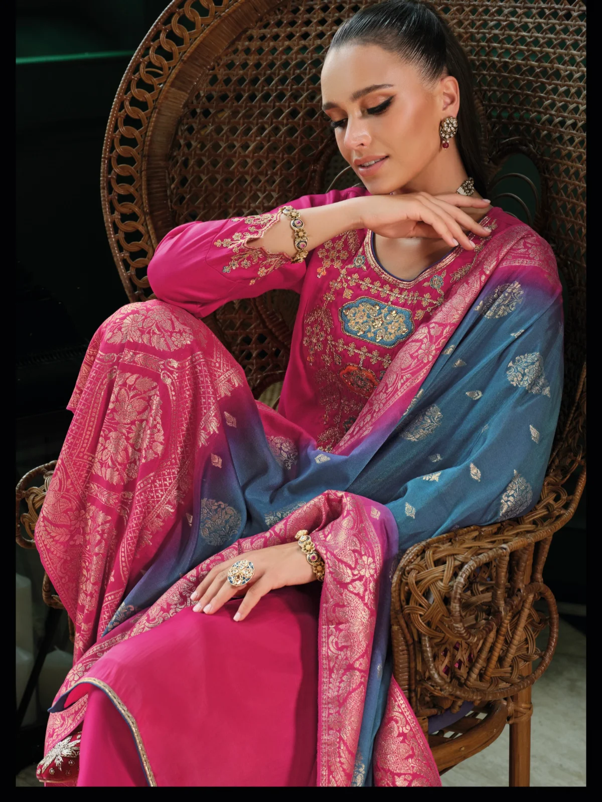 Lily and Lali Mahek-E-Vastra Festival Readymade Salwar Suit - Image 7