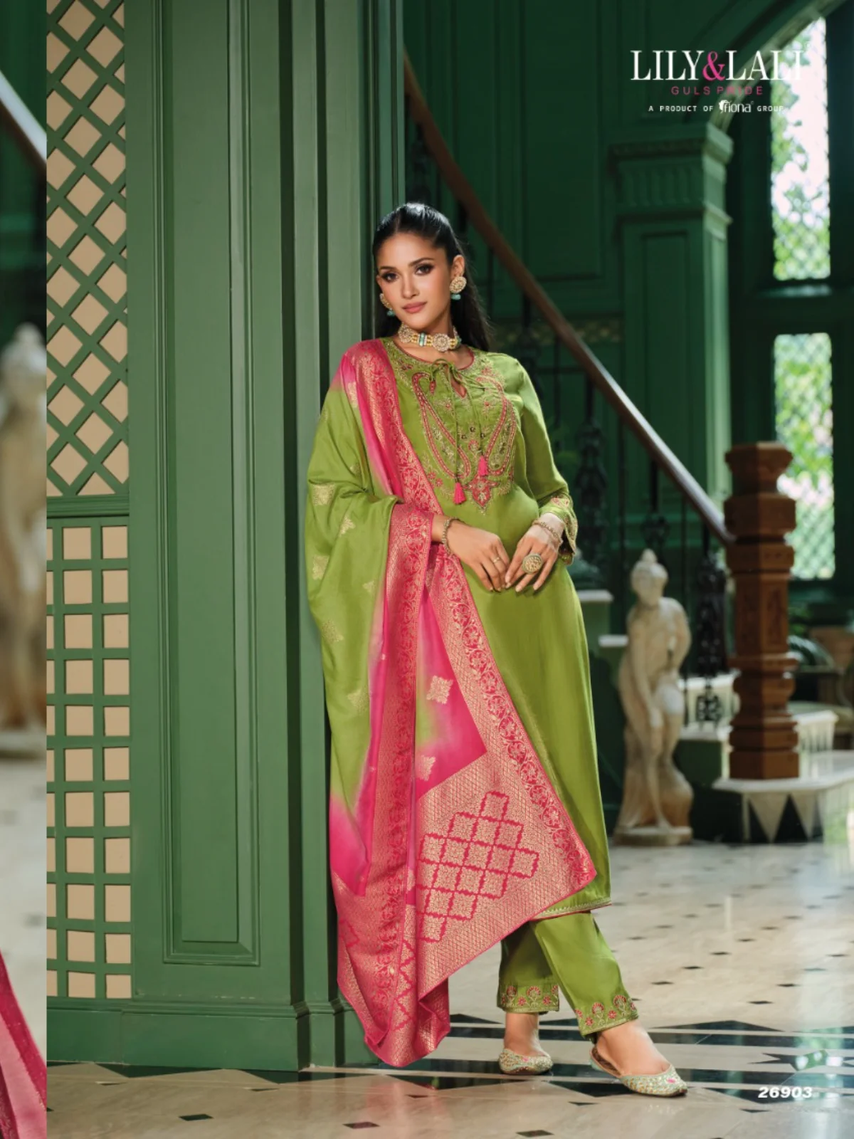 Lily and Lali Mahek-E-Vastra Festival Readymade Salwar Suit - Image 5