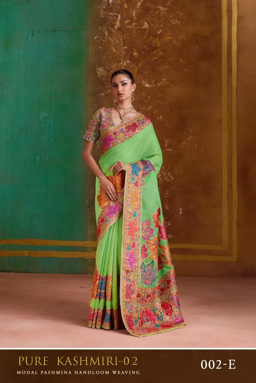 Rajtex Pure Kashmiri-02 Modal Cotton Pashmina Saree