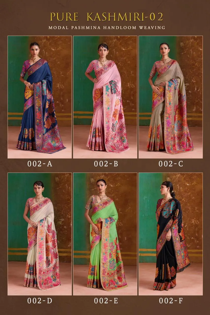 Rajtex Pure Kashmiri-02 Modal Cotton Pashmina Saree - Image 7