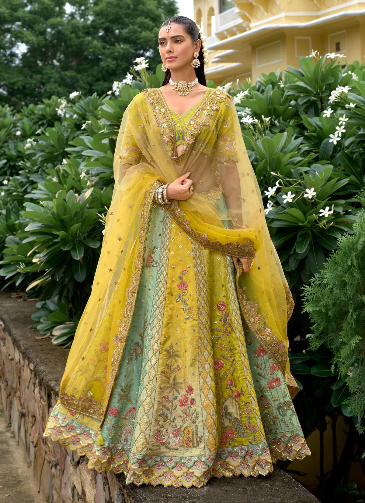 Anaraa Designer Bridal Wedding Wear Embroidered Lehenga Choli