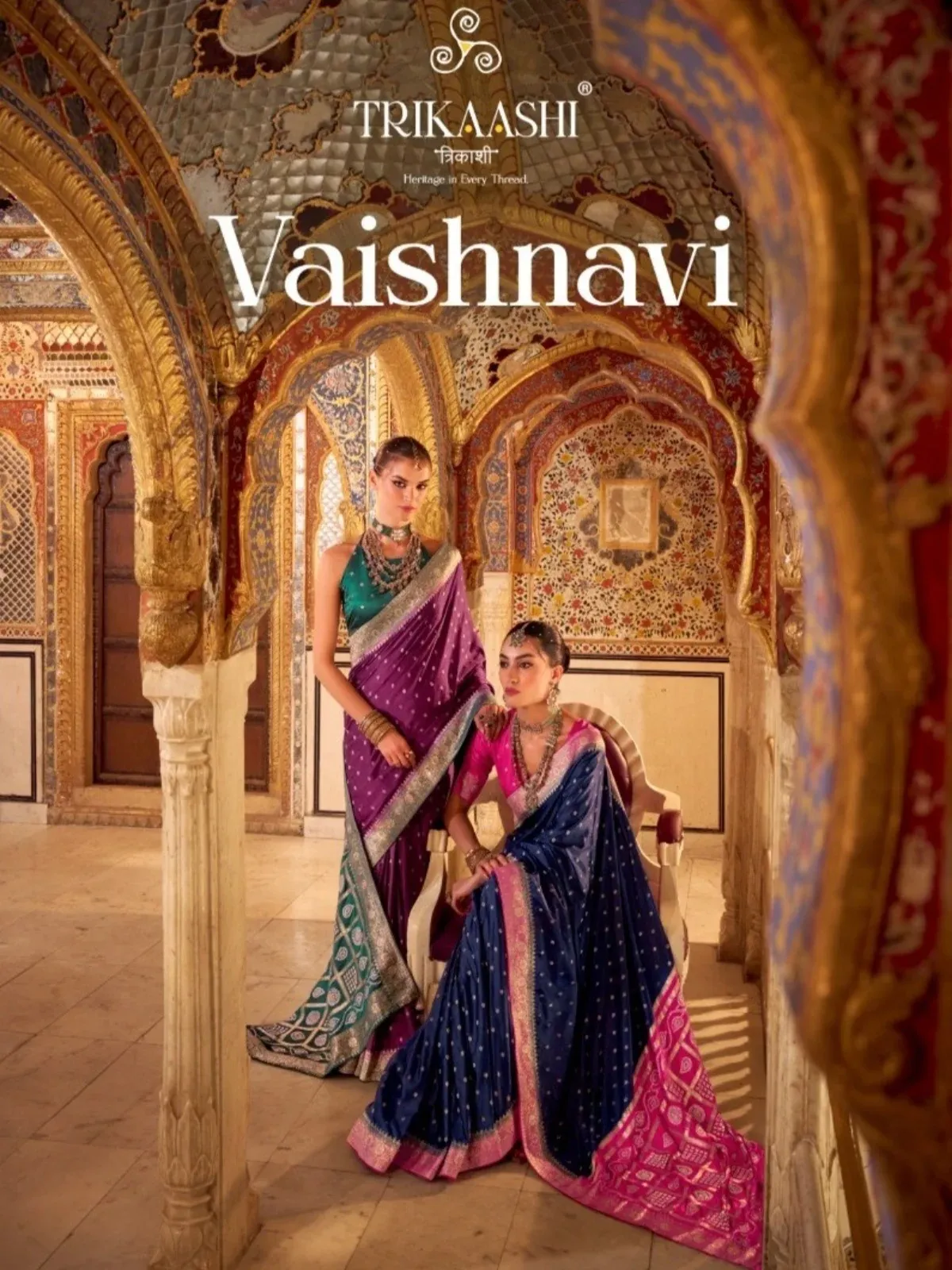Trikaashi Vaishnavi NV Satin Silk Wholesale Saree Collection