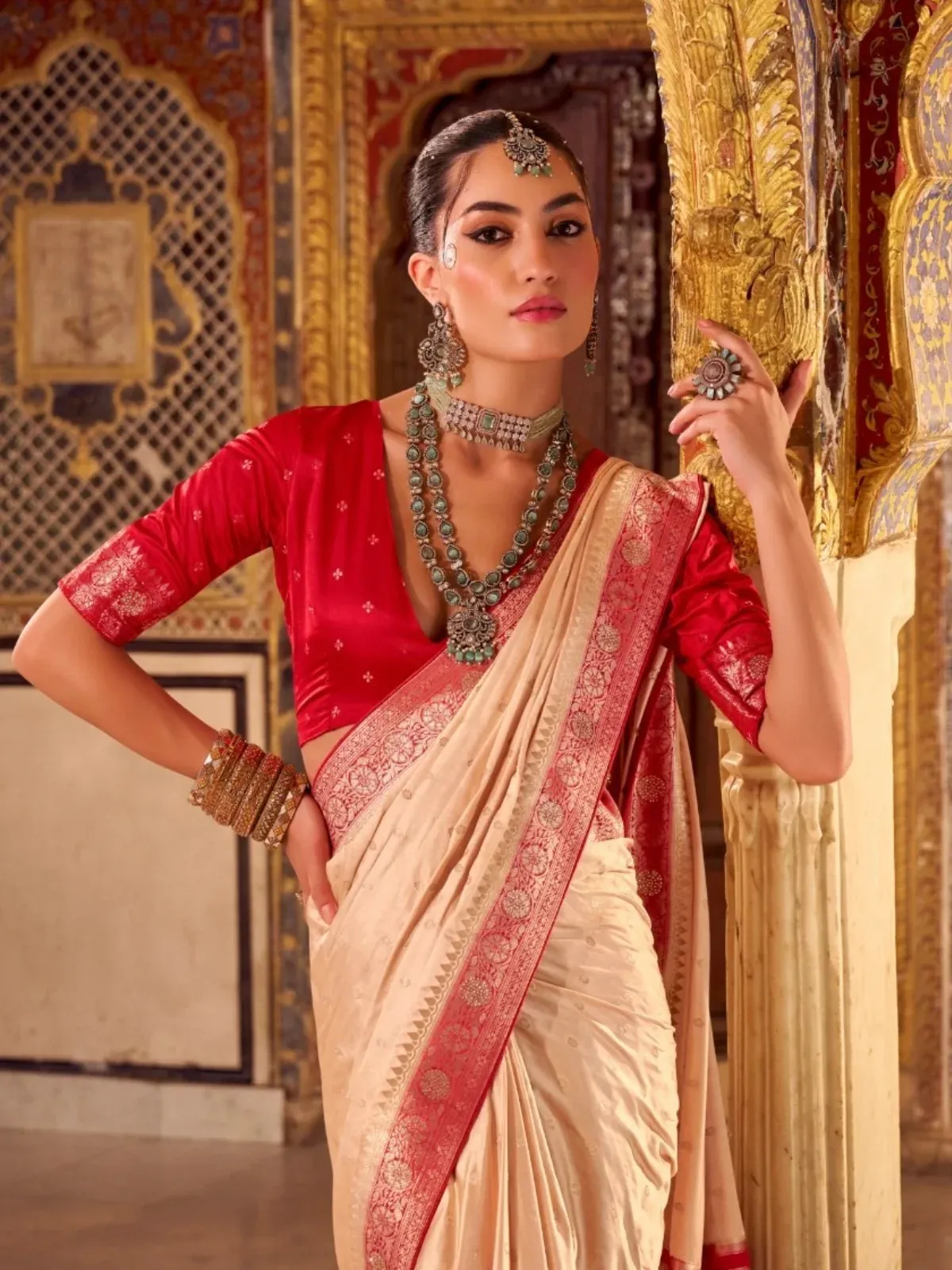 Trikaashi Vaishnavi NV Satin Silk Wholesale Saree Collection - Image 10