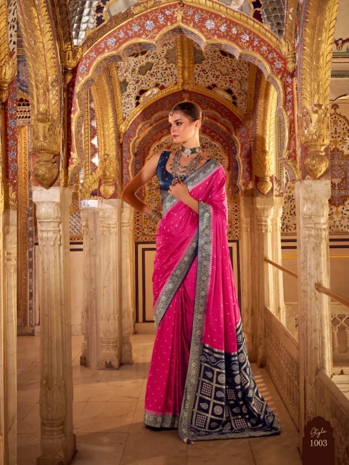 Trikaashi Vaishnavi NV Satin Silk Wholesale Saree Collection - Image 3