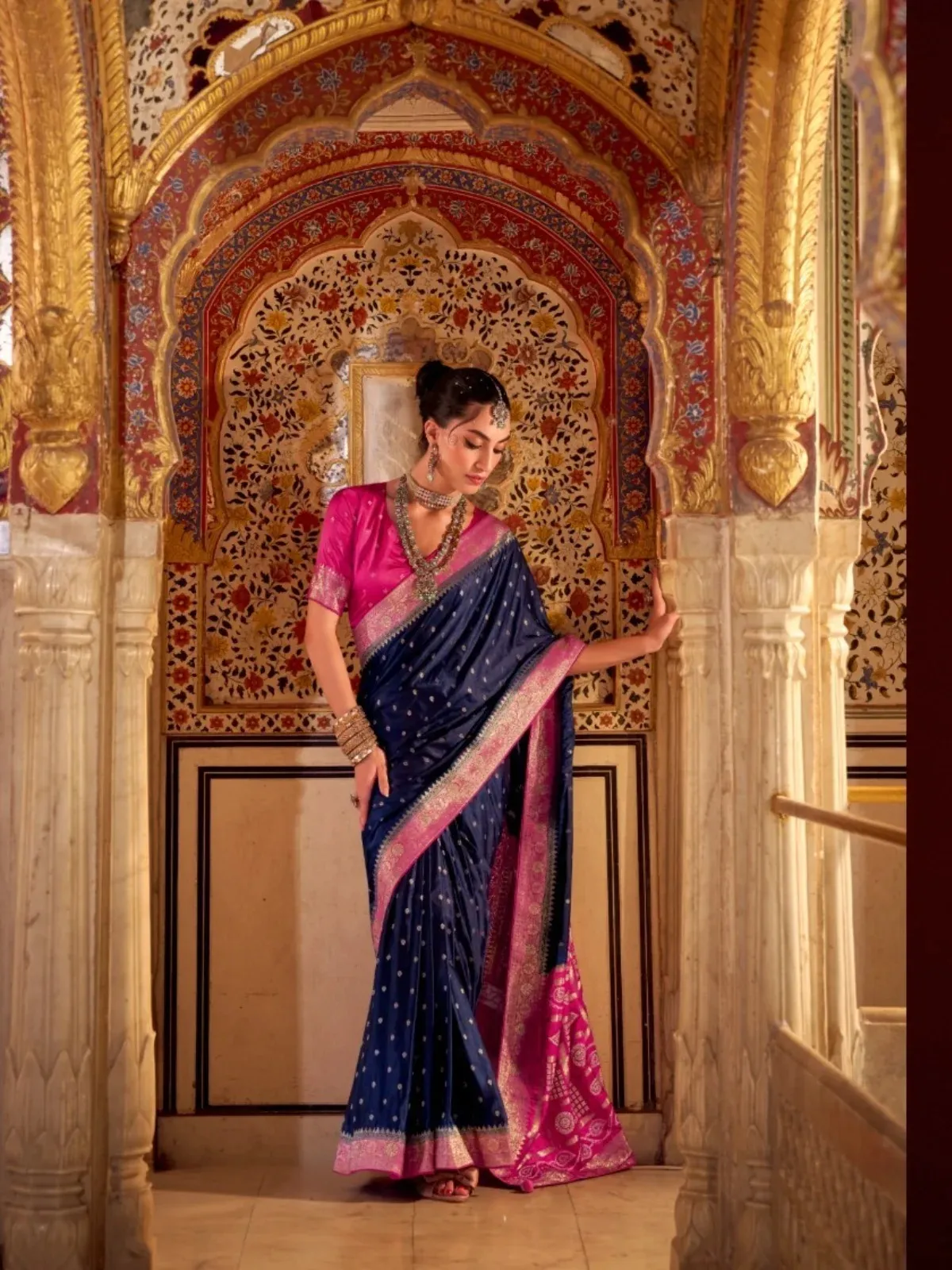 Trikaashi Vaishnavi NV Satin Silk Wholesale Saree Collection - Image 4